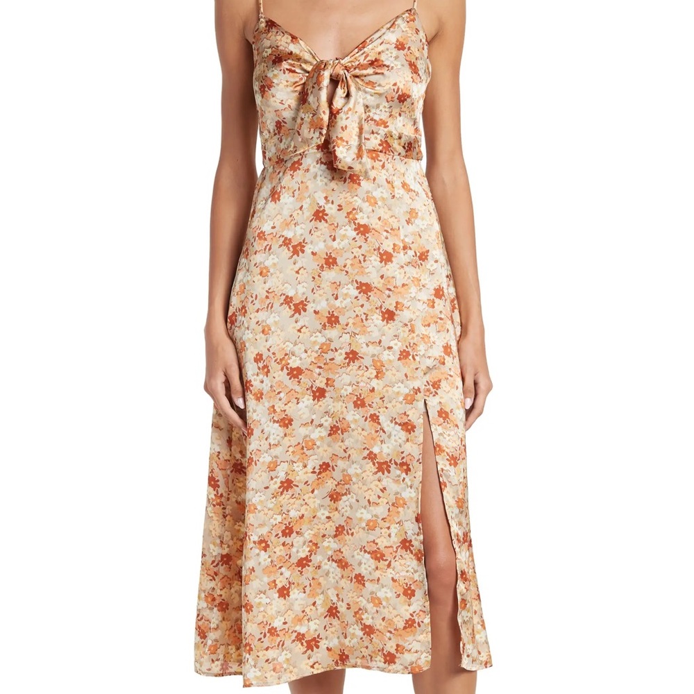 Lush floral midi dress